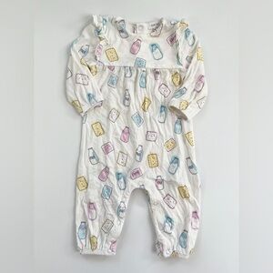 Angel Dear Milk and Cookies Jumpsuit - White, Pink, Blue, Yellow